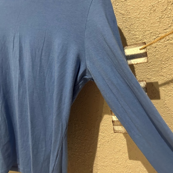 J. McLaughin Blue Long Sleeve Tee - Small - Picture 2 of 6